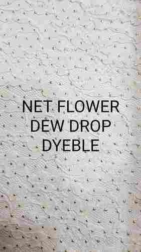 Net Flower Dew Drop Dyeble Dred Fabric