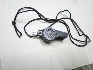 Black Security Guard Plastic Sports Whistle