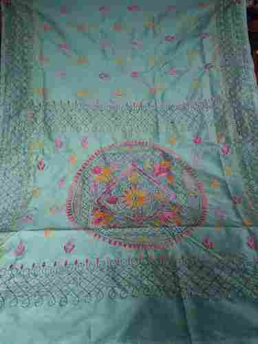 Kantha Stitch Art Silk Saree