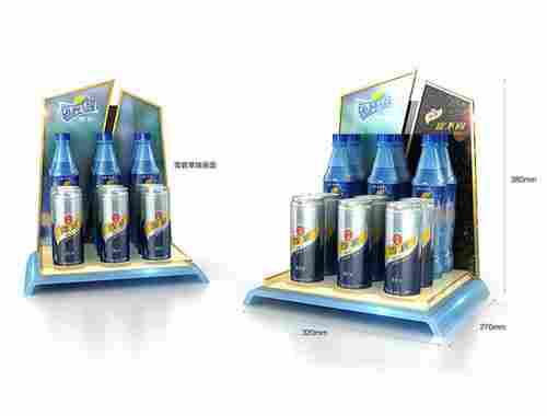 High-End Beverage Plastic Countertop Display