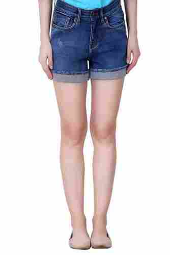 UNICOLR Denim Shorts for Women (W 04 SH LD 10)