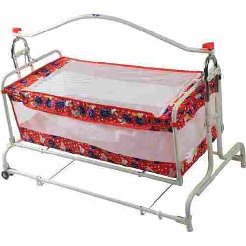 Red and White Baby Palna (Cradle)