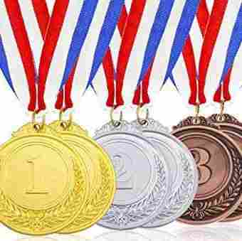 Silver And Gold Plated Medals