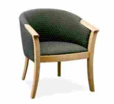 Green Wooden Restaurant Arm Chair