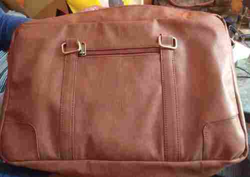 Plain Brown Laptop Leather Bag