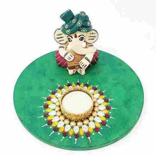 Ganesha Platter With Tealight