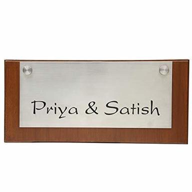Metal Silver Stainless Steel Name Plate