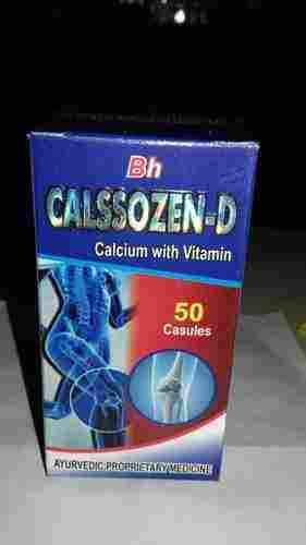 Ayurvedic Calcium With Vitamin Capsules (Calssozen - D)