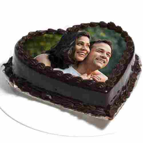 Customized Photo Chocolate Cake