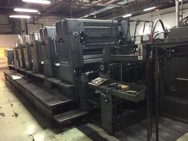 Semi-Automatic Heidelberg Sm 102 F + L Year 1992 Offset Printing Machine