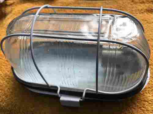 Bulkhead Light with Iron Base and Glass Bulb Cover