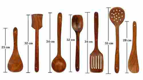 Modern Wooden 7 Spoons