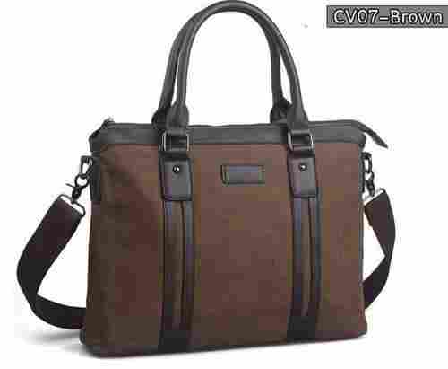 Brown Color Office Leather Bag