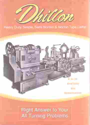 Heavy Duty Simple Semi Norton And Norton Type Lathe Machine