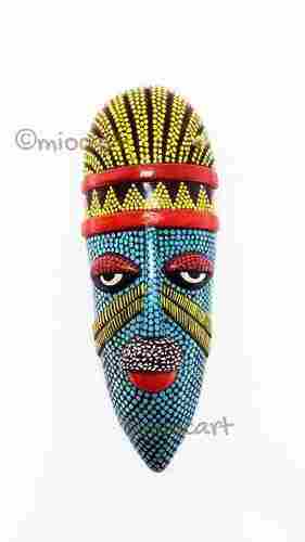 Decorative Painted Teracotta Mask