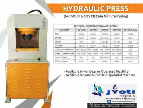 Hydraulic Press For Gold And Silver Coin