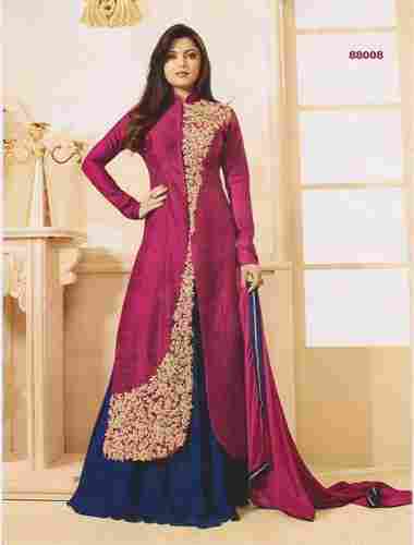 Ladies Banglori Silk Semi Stitched Suits