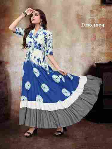 Party Wear Long Gown Style Kurtis