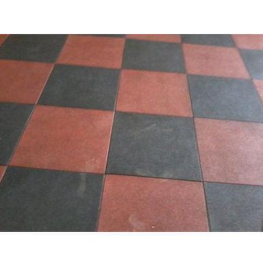 Red Rubber Gym Floor Tiles