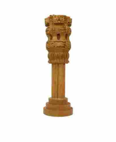 Handcrafted Wooden Ashoka Pillar