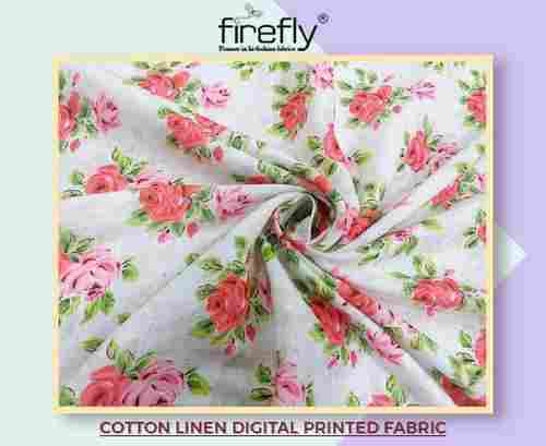 Cotton Linen Digital Printed Fabric