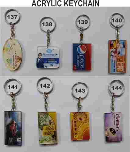 Multicolor Promotional Acrylic Keychain