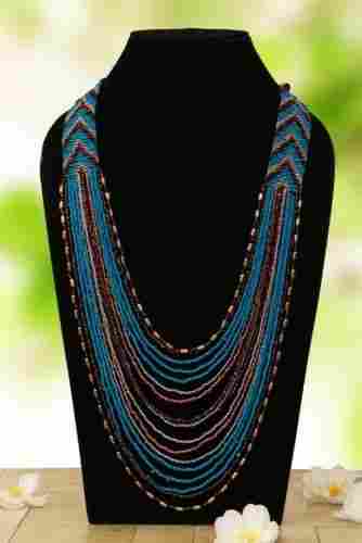Brass Beads & Thread Necklace