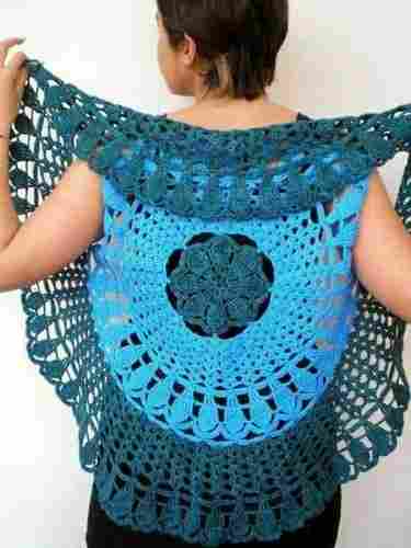 Handmade Designer Crochet Poncho