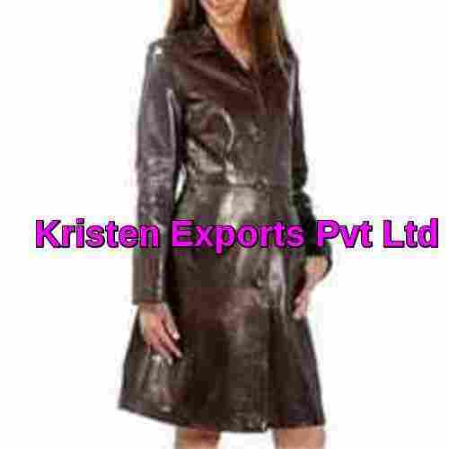 Leather Coat For Women's