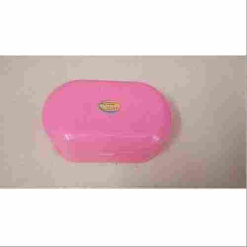 Pink Color Plastic Soap Dish Box