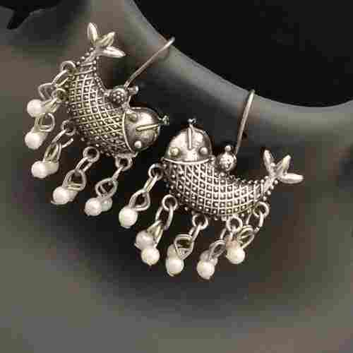 Beautiful Oxidised Fish Earrings