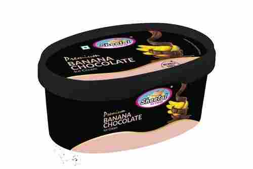 Premium Banana Chocolate Ice Cream Tub