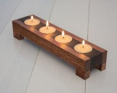 Polishing Wooden Candle Stand