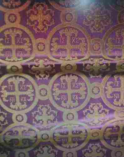 Colored Church Brocade Fabric