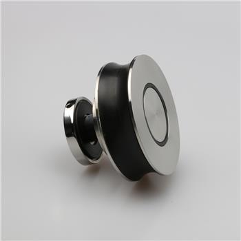 Silver Tempered Glass Sliding Shower Door Wheel For Circular Tube R1105
