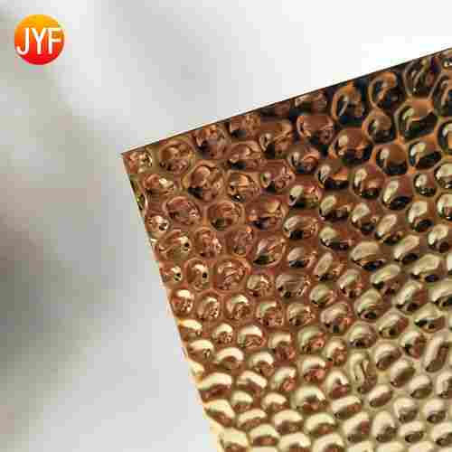 Titanium Gold Embossed Stainless Steel Sheet