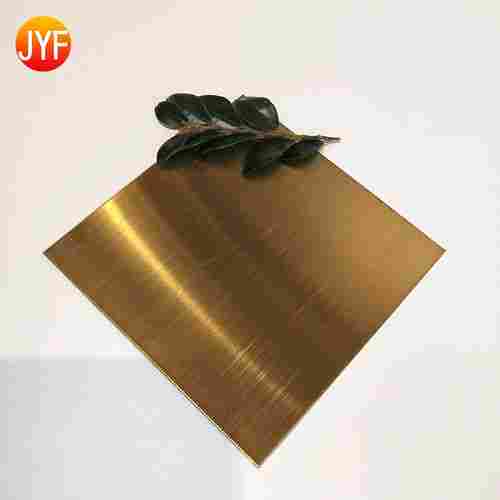 316L Titanium Gold Hairline Stainless Steel Sheet Decorative Laser Cut Panels