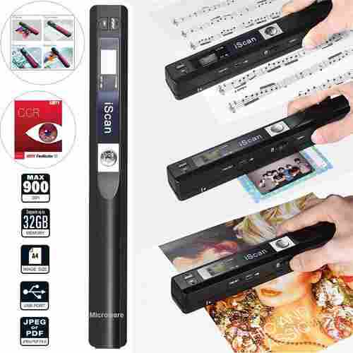 Iscan Handheld Portable Wireless Digital 900dpi Scanner