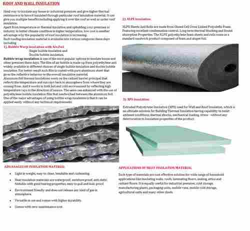 Roof Insulation Sheets