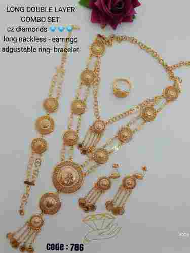 Long Necklace And Earrings 