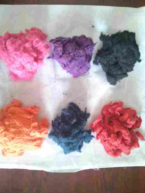 Colour Cotton Waste