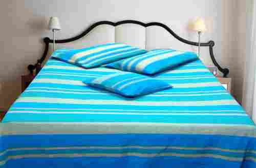 Stripe Printed Handloom Bed Cover