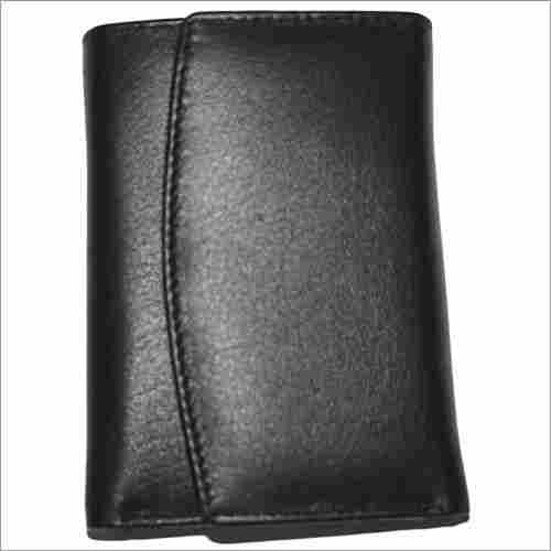 Black Leather Folding Wallets