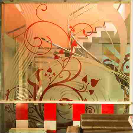 Painted Partition Glass