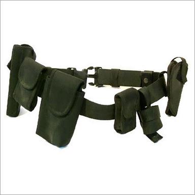 Trolley Black Belt With Pouches