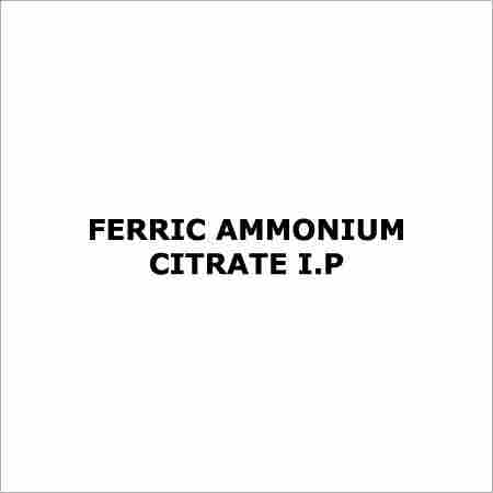 Ferric Ammonium Citrate IP
