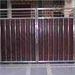 Stainless Steel Wooden Gates