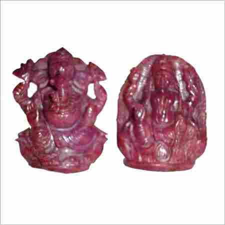 Lakshmi Ganesh Stone Figures