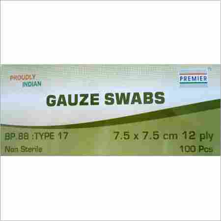 Gauge Swabs 7.5x7.5cm Type 17 Non Sterile