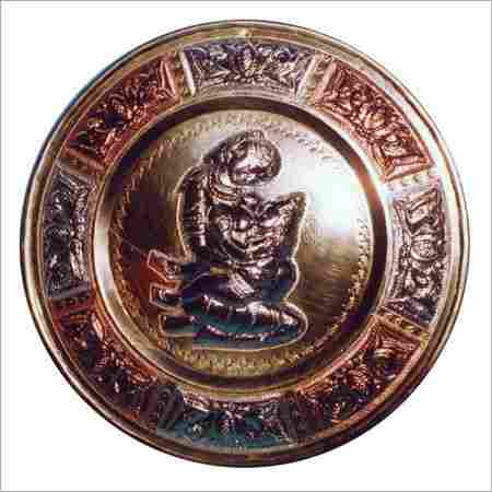 Tanjore Brass Art Plate